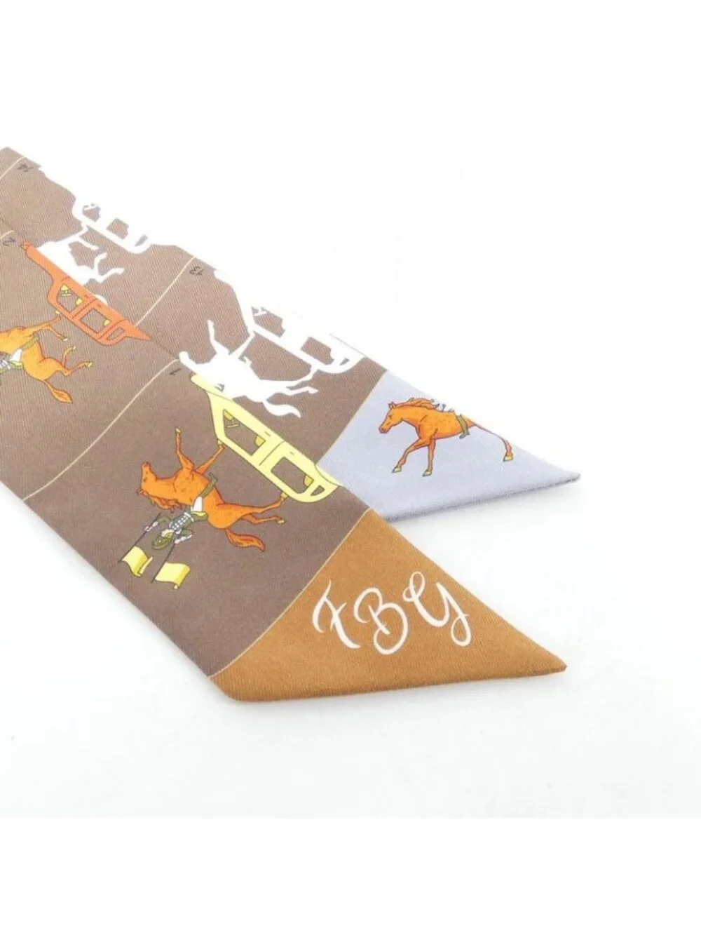 ★SOLD★ Hermes Parade Scarf Scarves Brown - Picture 2 of 4